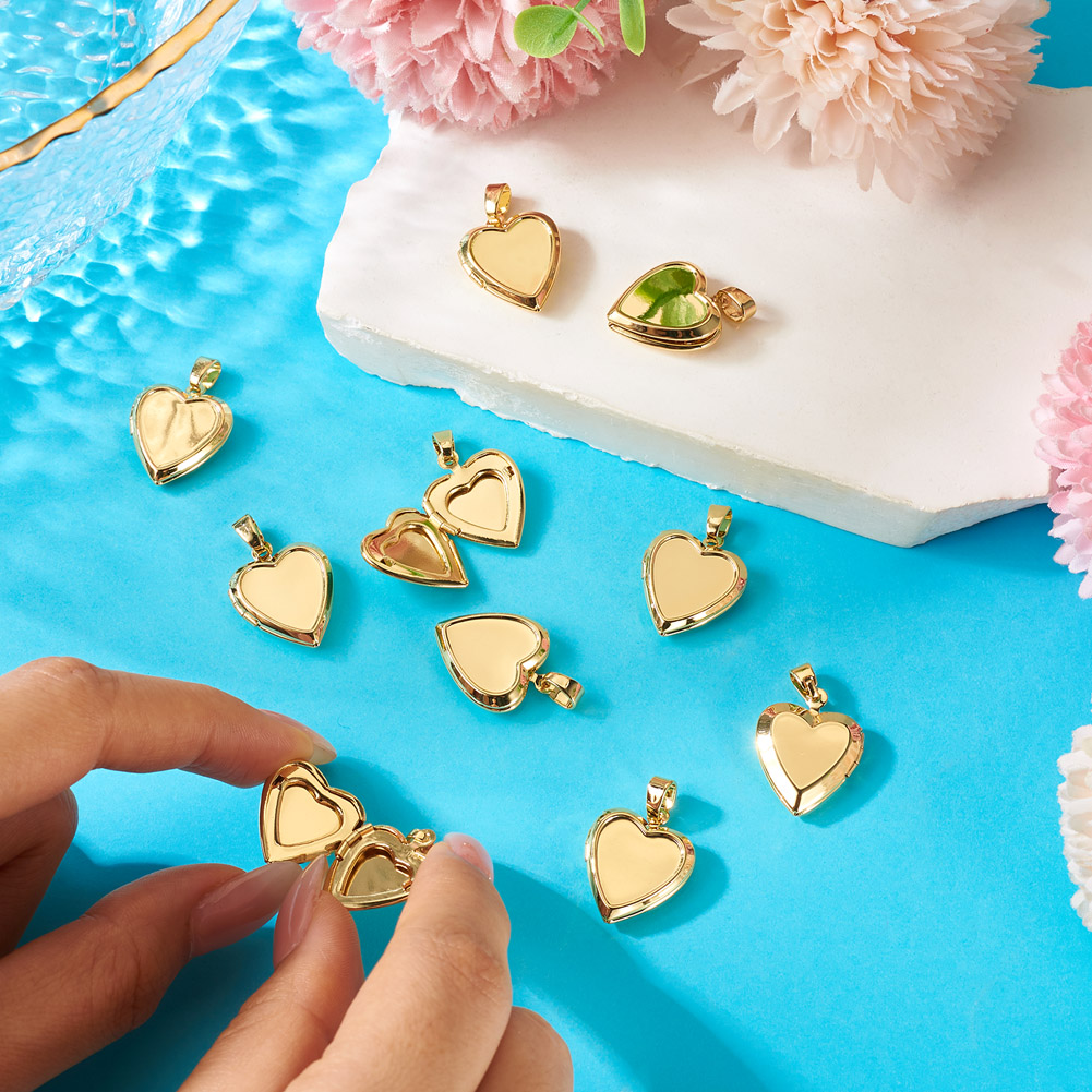 10pcs Heart Photo Locket Penda - Picture Frame ulasan dan harga