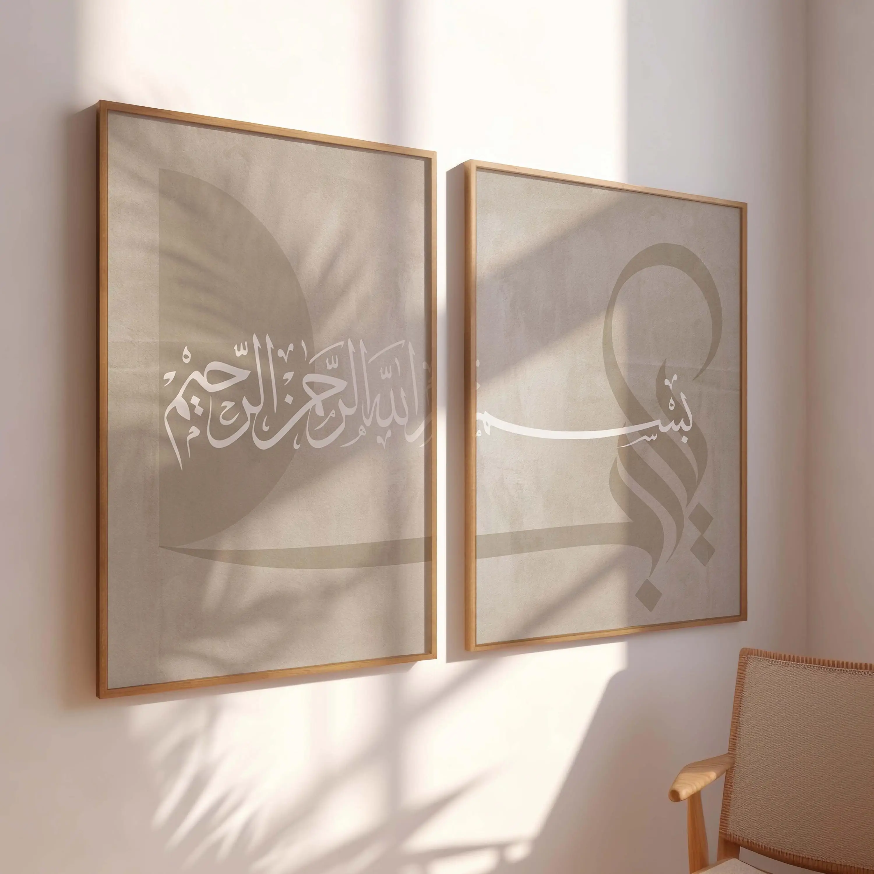 2pcs frameless Canvas Painting - Abstract Canvas Set ulasan dan harga