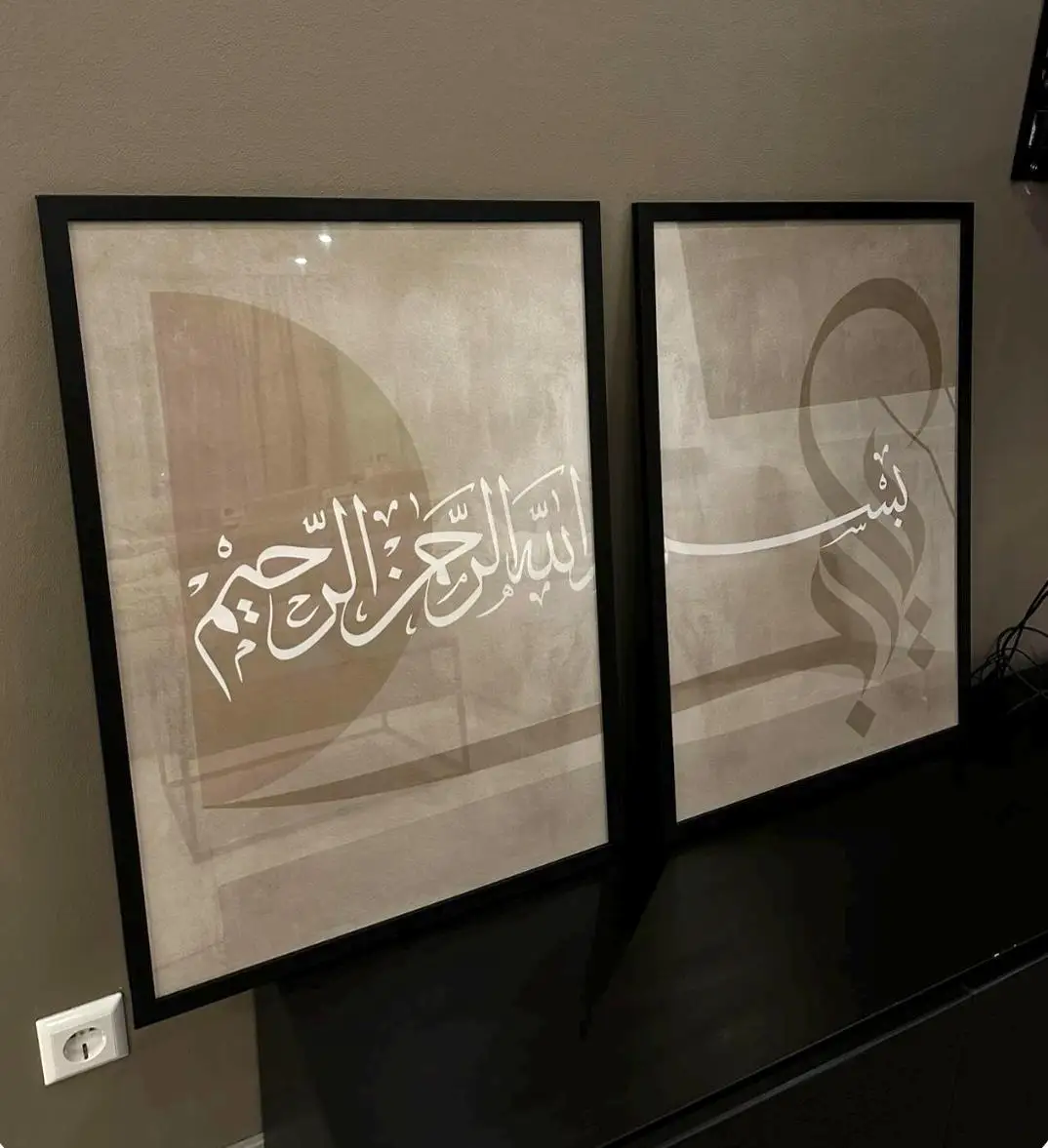 2pcs frameless Canvas Painting - Abstract Canvas Set ulasan dan harga