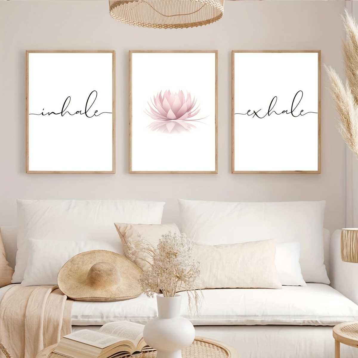 3pcs/set Inhale Exhale Zen Abs - Abstract Canvas Set ulasan dan harga