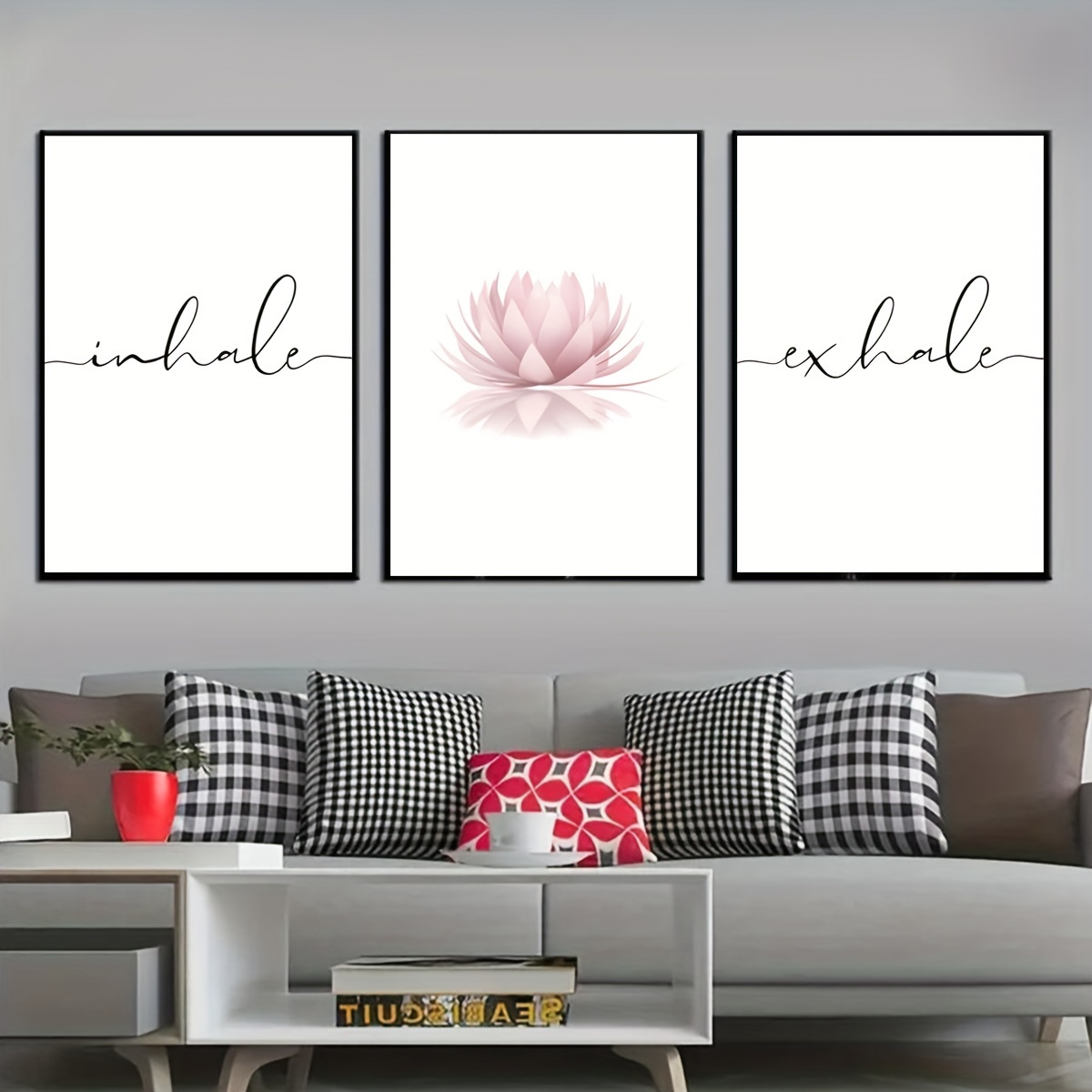 3pcs/set Inhale Exhale Zen Abs - Abstract Canvas Set ulasan dan harga