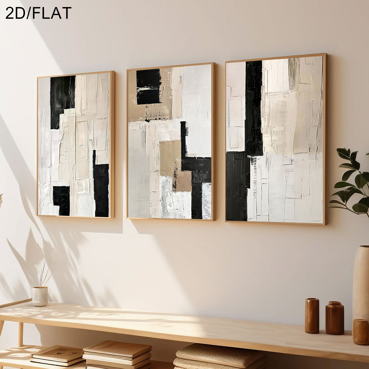 3PCS Frameless,3pcs/Set Modern - Abstract Canvas Set ulasan dan harga