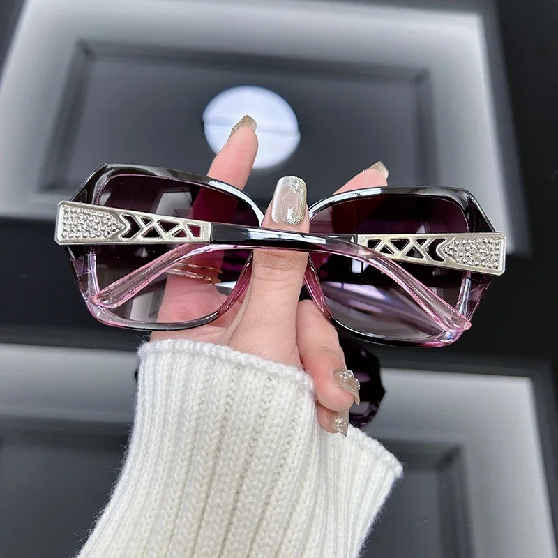 Vintage Oversized Sunglasses W - Decorative Mirror ulasan dan harga