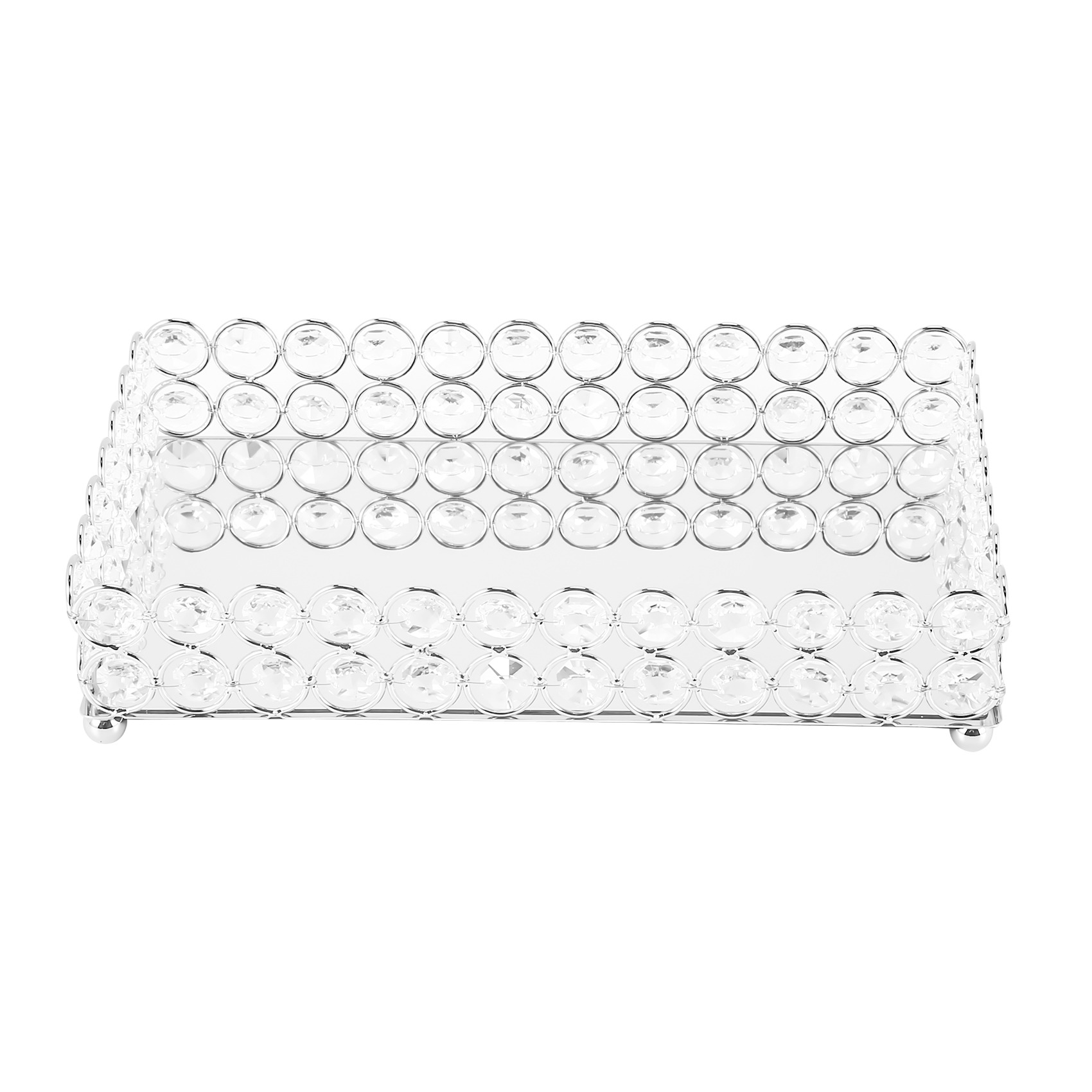 ABSS-Crystal Rectangle Cosmeti - Decorative Mirror ulasan dan harga