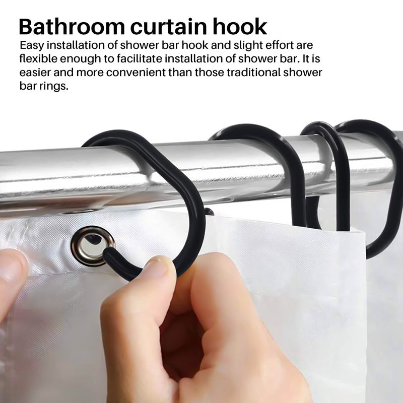 24 PCS Shower Curtain Rings Pl - Curtain Curtain ulasan dan harga