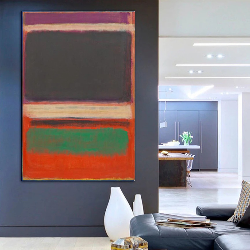 Wall Decor, Mark Rothko Poster - Abstract Canvas Set ulasan dan harga