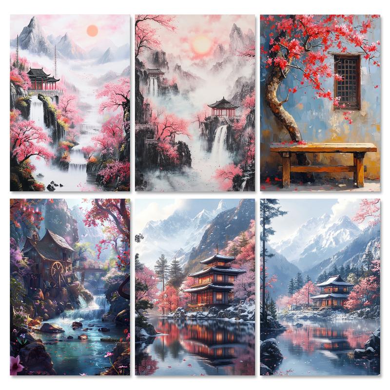 RUOPOTY Frame Diy Painting By  - Abstract Canvas Set ulasan dan harga